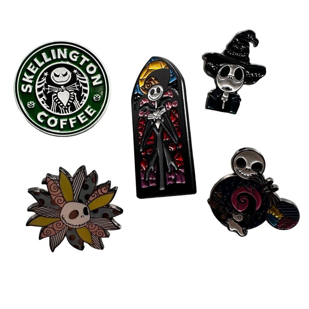 Jack Skellington Lapel Pin Nightmare Christmas Mickey Icon Brooch Accessories